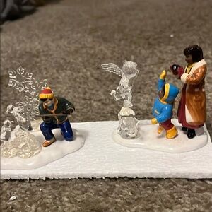 Vintage Snow Village Ice Sculptures Department 56